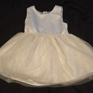 American Princess White Pearl-Embellished Dress